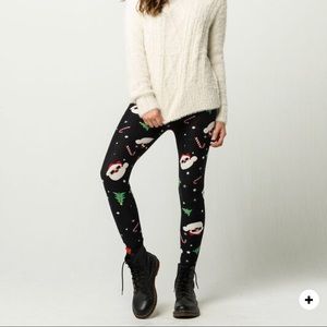 Tilly’s Christmas Just One brand Sabra leggings.